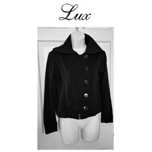 🚩 SALE Lux Jacket Top Moto Black Small